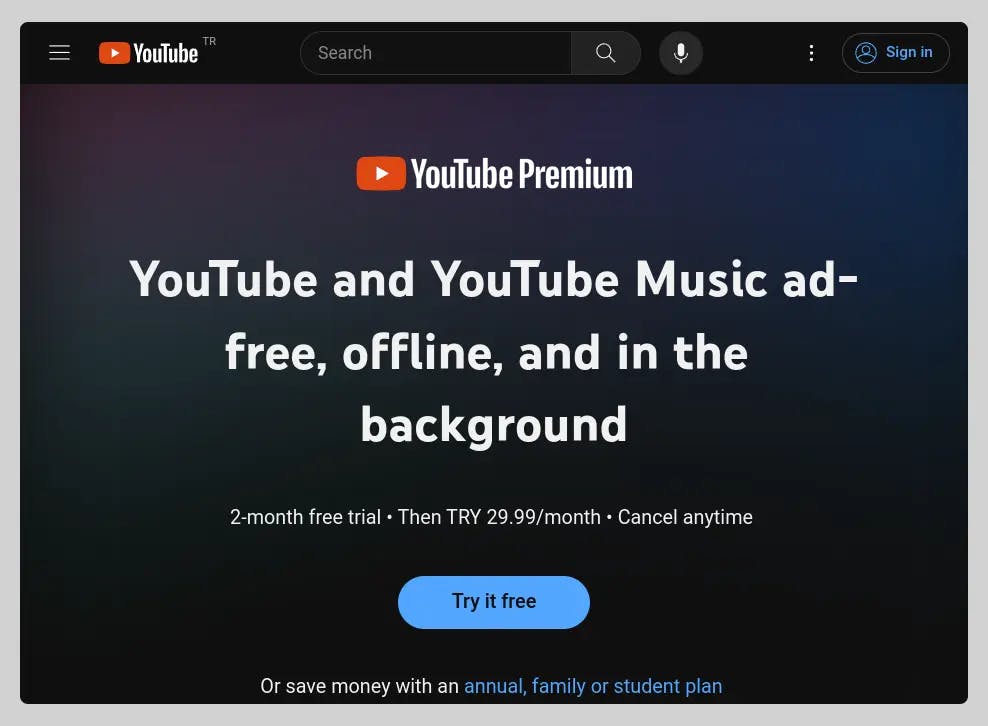Turquie VPN Youtube Premium